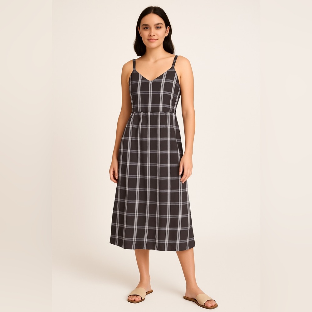 Old Navy Black and White Checkered Dress